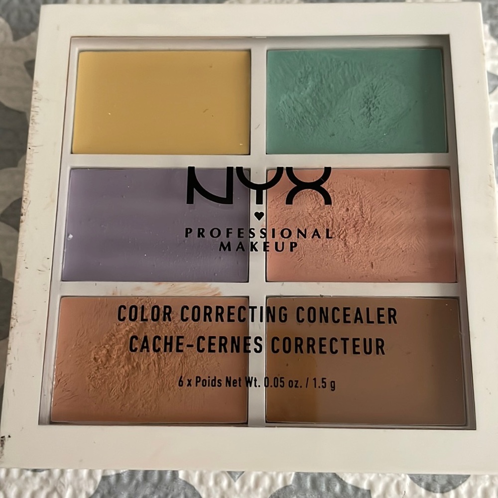 NYX PROFESSIONAL MAKEUP color correcting concealer 6 color pallet